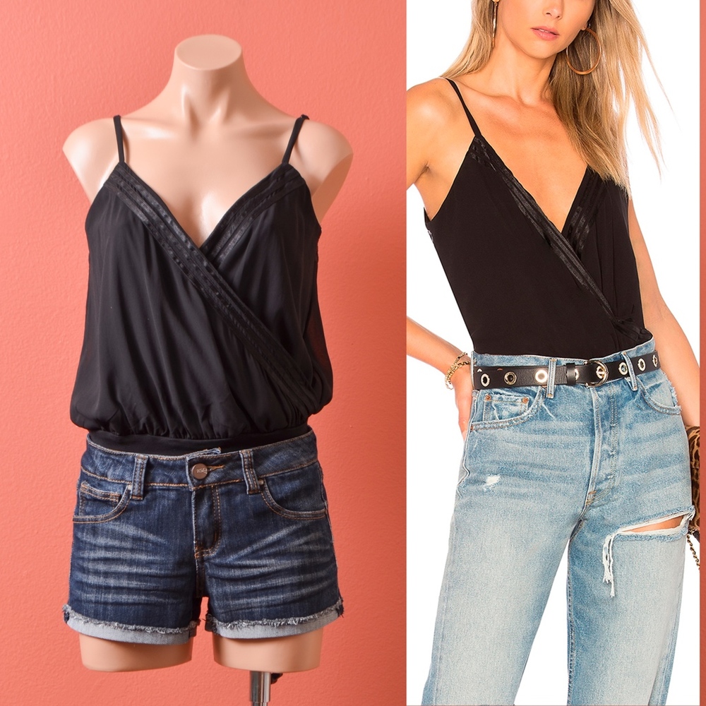 Lovers & Friends Leo Cami Night Black Bodysuit XS